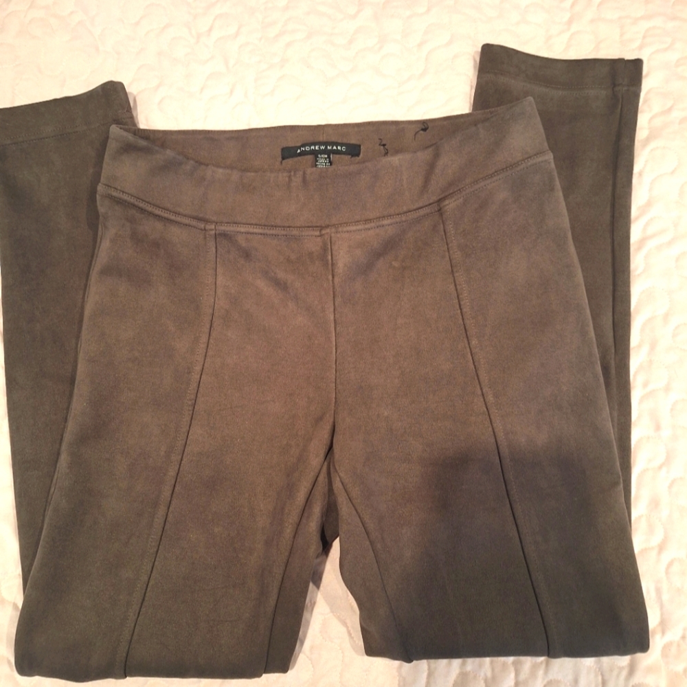 Andrew Marc Suede Feel Brown Pants
